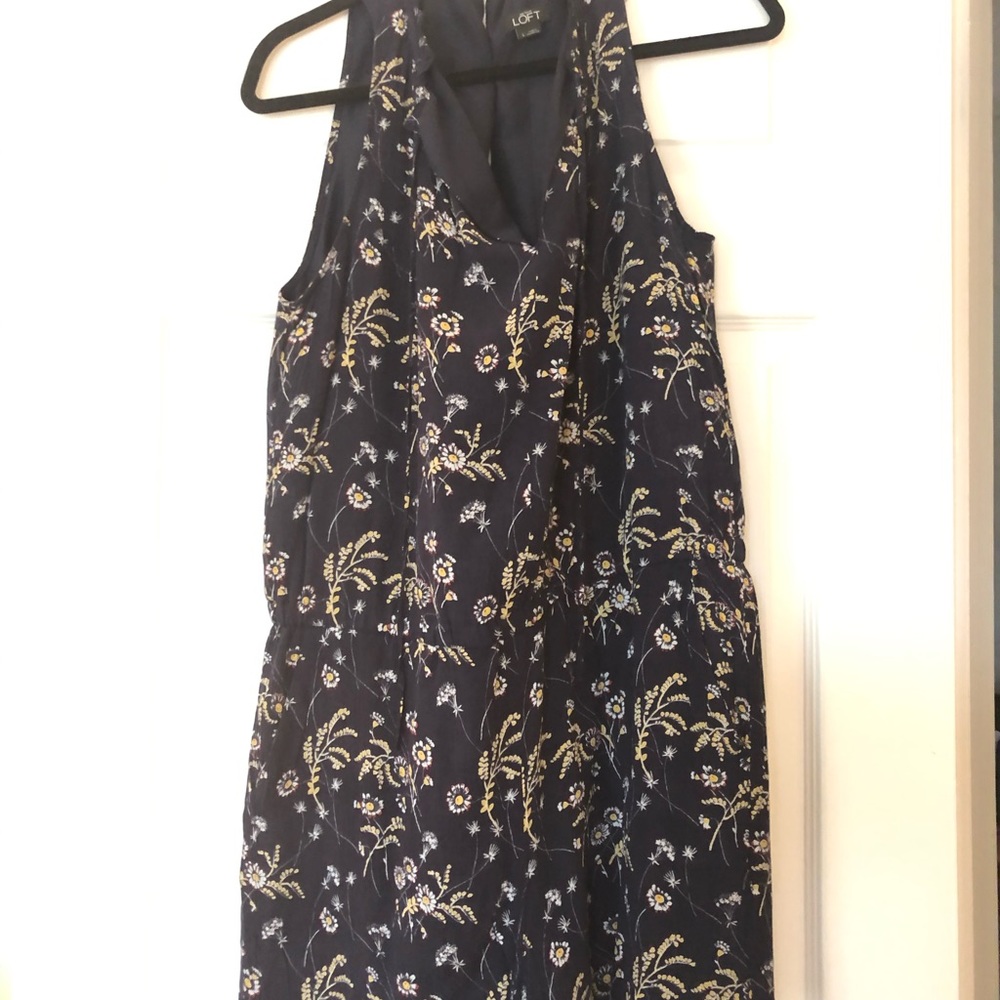 Loft navy floral romper